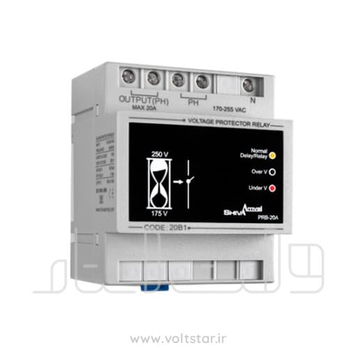 محافظ ولتاژ 20 آمپر شیوا امواج مدل PRB-20A 20B1