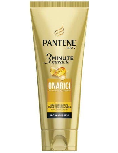 ماسک مو ( کرم مو ) معجزه آسای 3 دقیقه ای ترمیم کننده و محافظت کننده پنتن Pantene 3 Minute Miracle Onarici ve Koruyucu Sac Kremi