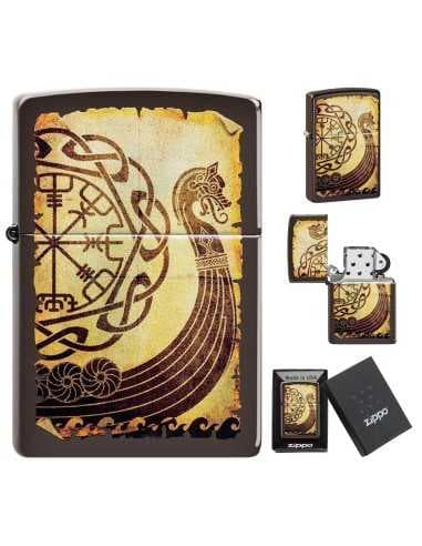 فندک زیپو کشتی جنگی وایکینگ Zippo 49182 (VIKING WARSHIP) — تصویر ۳