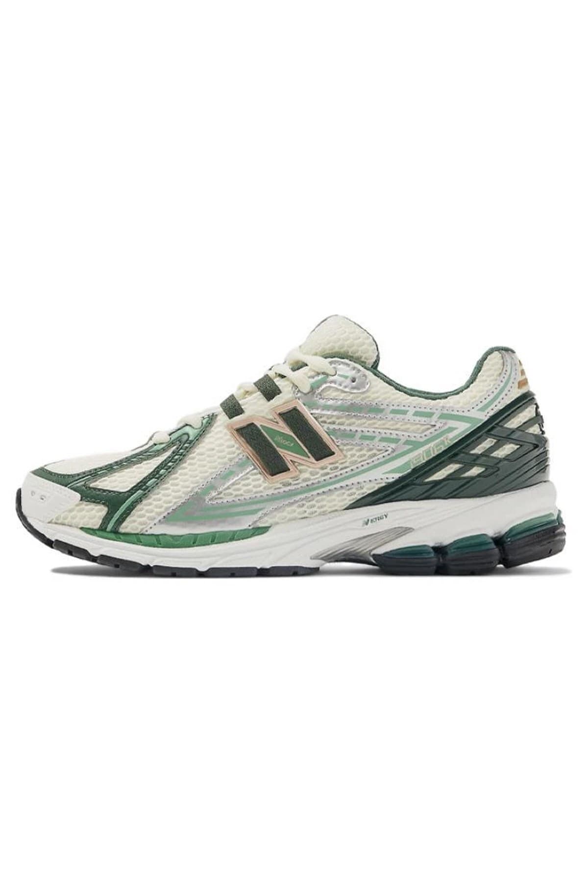 کفش اسنیکر نیو بالانس زنانه پنبه-پلی استر سبز بیسیک میکس اسپرت | New Balance M1906RL1 VN