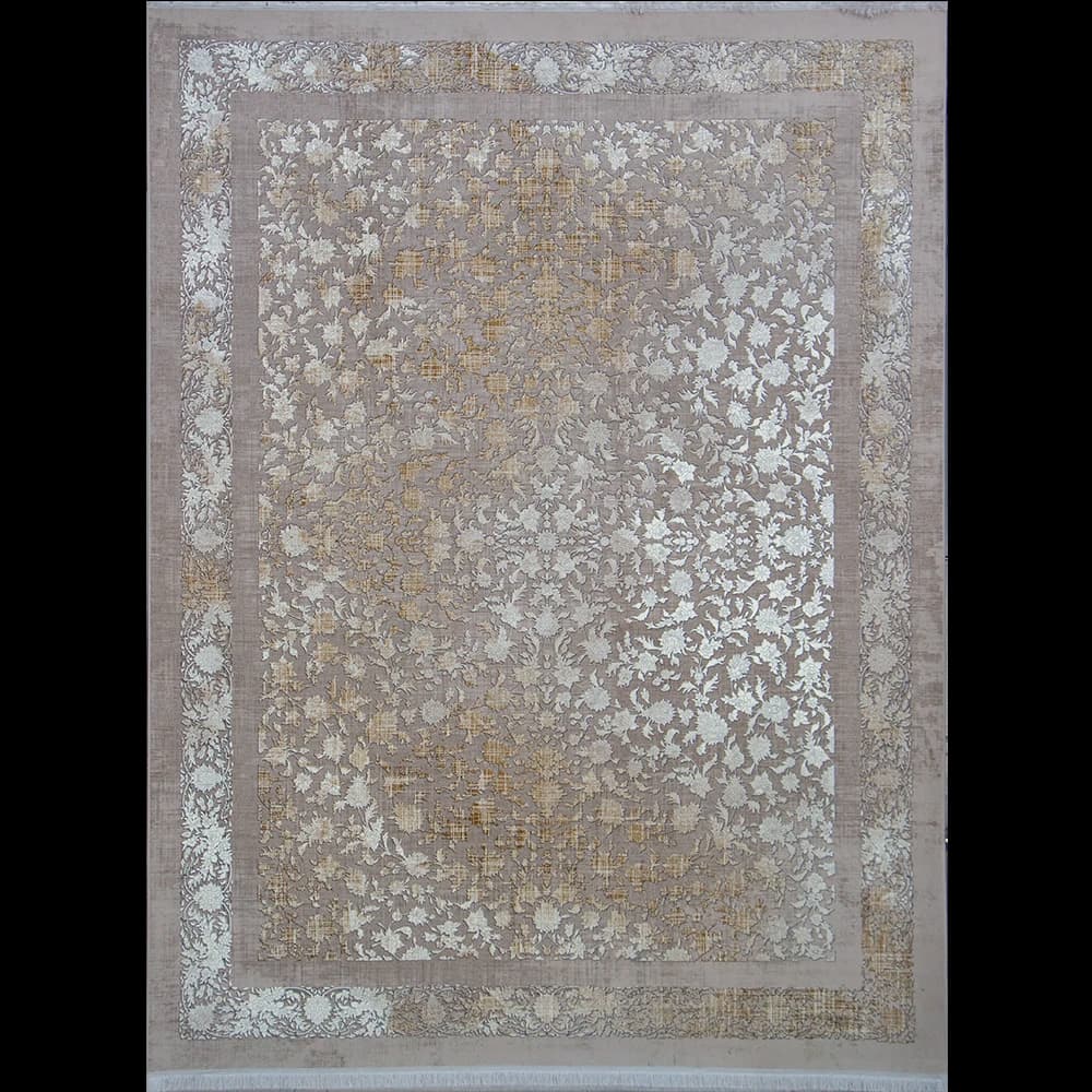 فرش ماشینی کهنه نما 1200 شانه کاشان کد 12841
