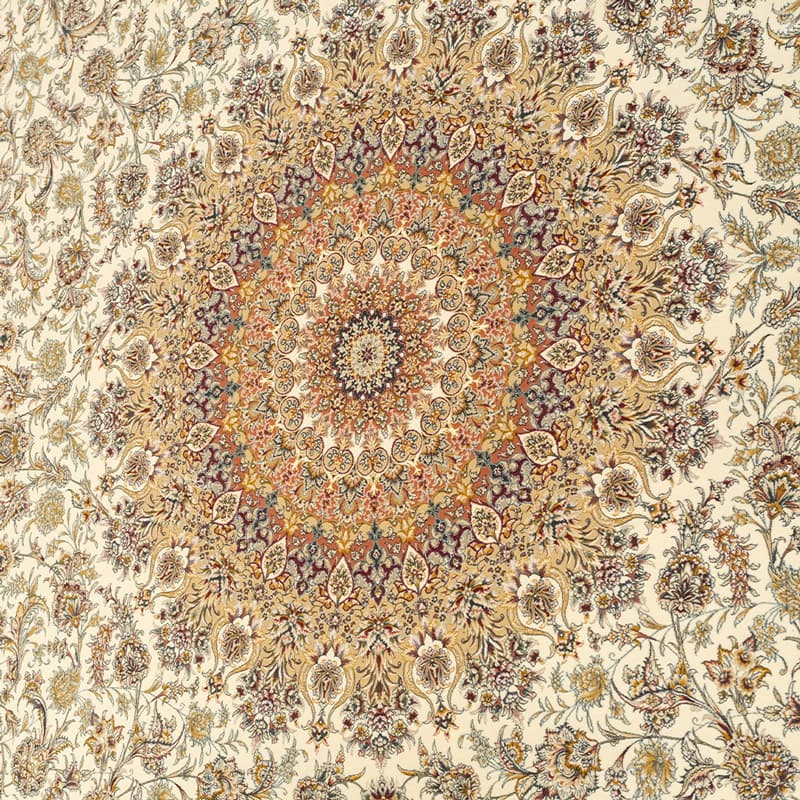 طرح سوفیا فرش ماشینی 1500 شانه کاشان کدax1028 — تصویر ۳