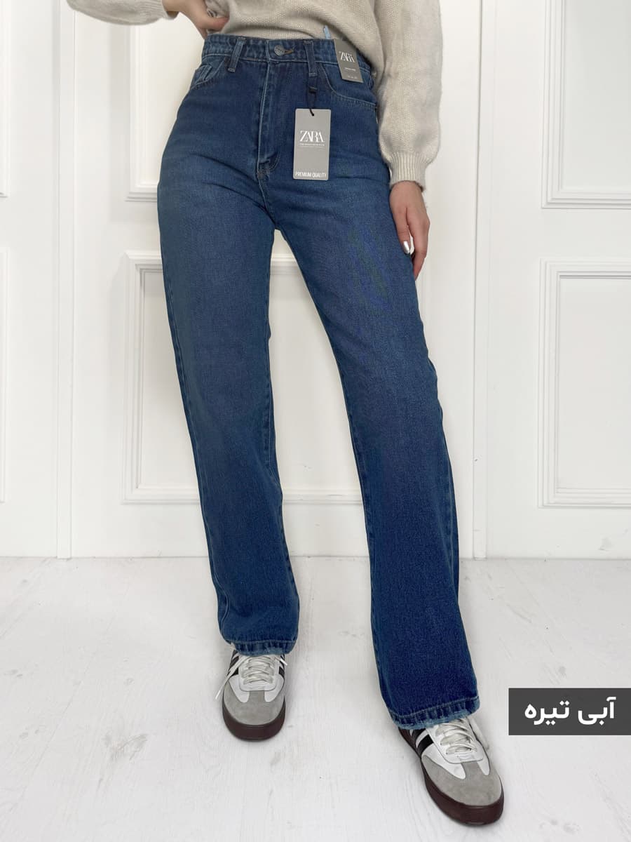 شلوار جین زنانه راسته استریت رنگ بندی متنوع — تصویر ۴