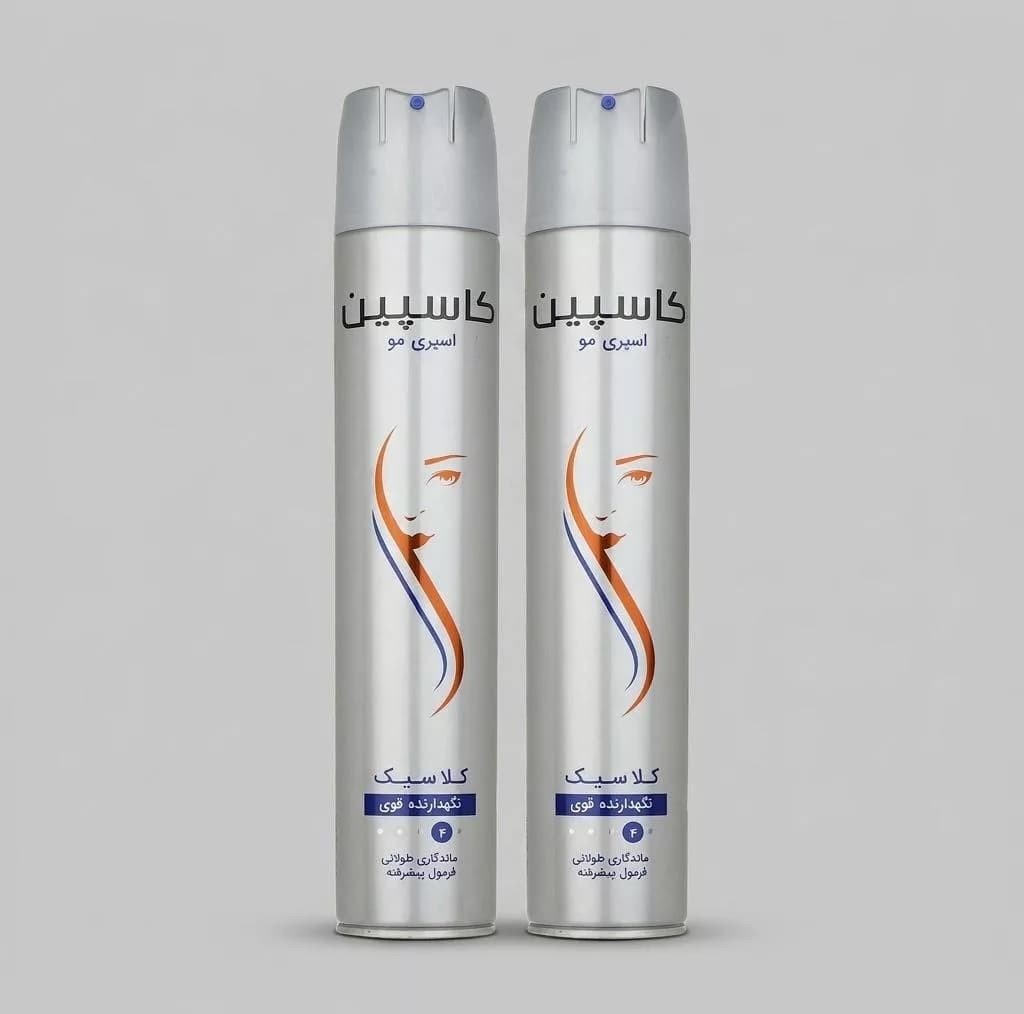اسپری مو کاسپین مدل کلاسیک حجم 500 میلی لیتر بسته 2 عددی — تصویر ۲