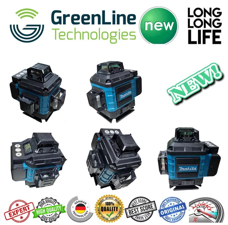 تراز لیزری ماکیتا مدل نور سبز 16 لاین کد 360-LB-3BOX — تصویر ۴