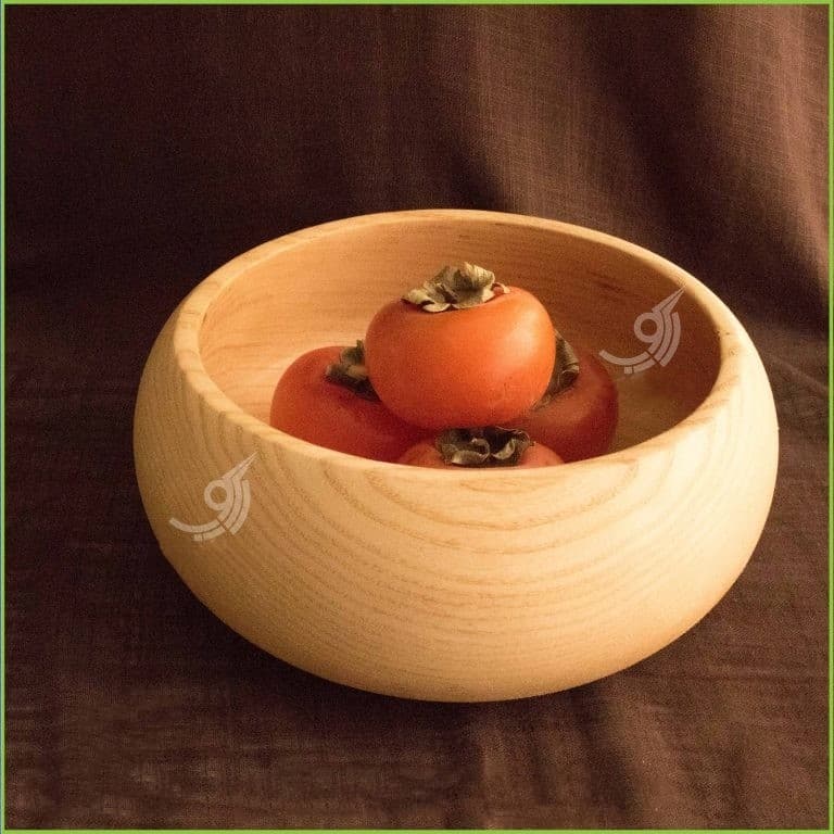 کاسه چوبی خمره ای قطر 20 کد 101730 — تصویر ۳