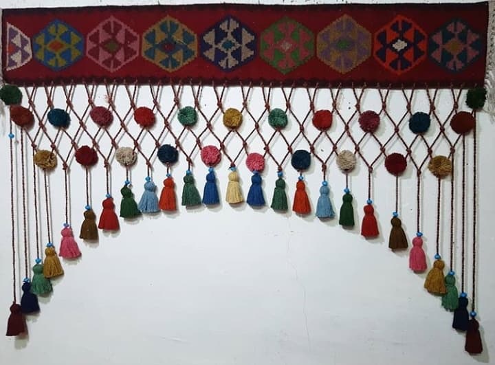 سردری گلیمی پشمی کد 101567 — تصویر ۳