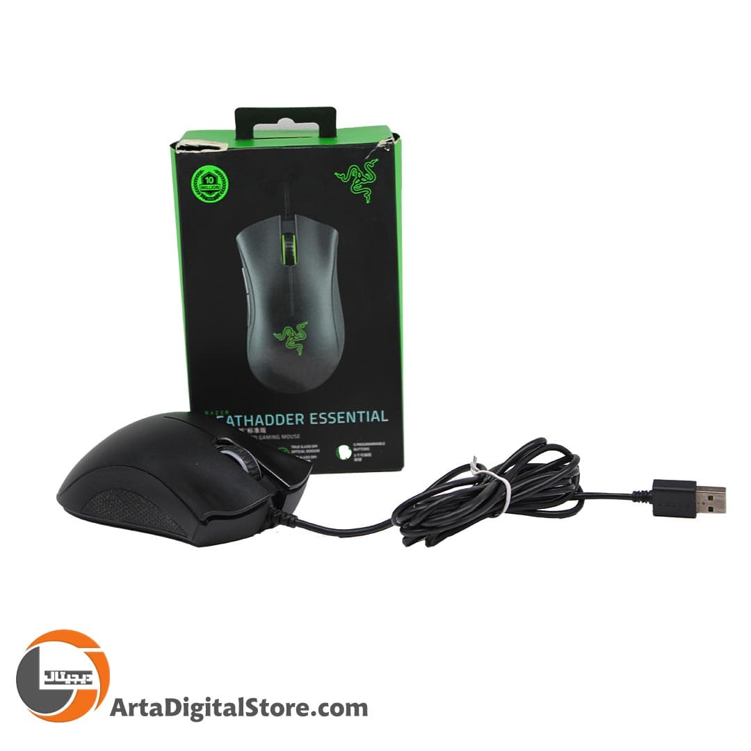 موس Razer DEATHADDER Essential Ergonomic Gaming Mouse Black — تصویر ۲