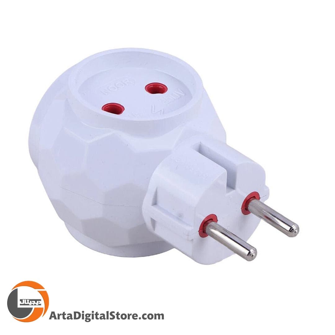 سه راهی نور الکتریک Noor Electerick Topol Power Stripe White — تصویر ۴