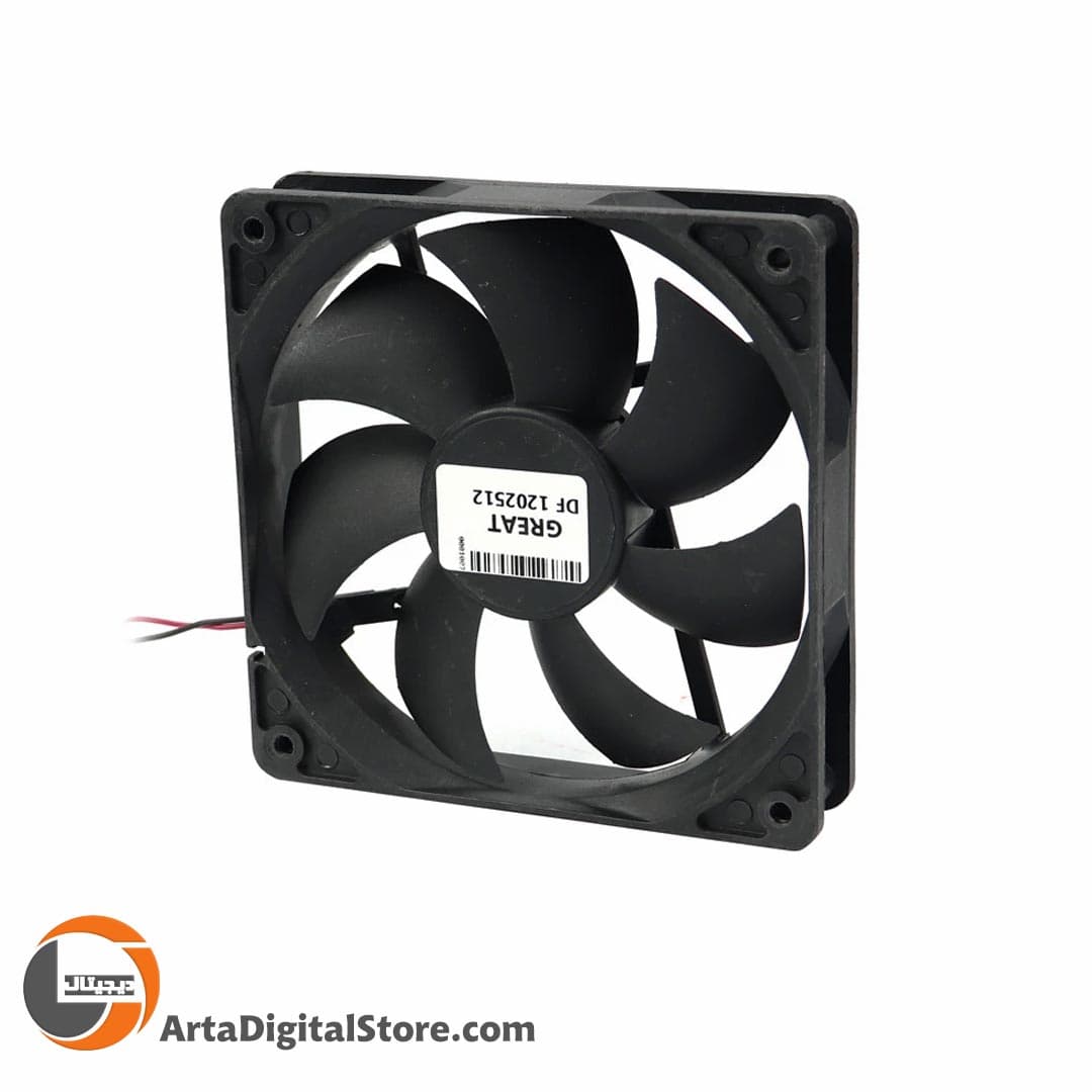 فن کیس گریت Great DF1202512SEL Case Fan Black No Pack — تصویر ۳