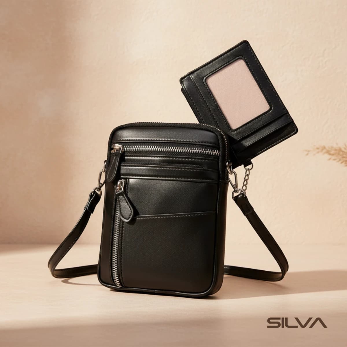کیف دوشی چرم طبیعی مدل Shoulder Bag 11 | سیلوا چرم