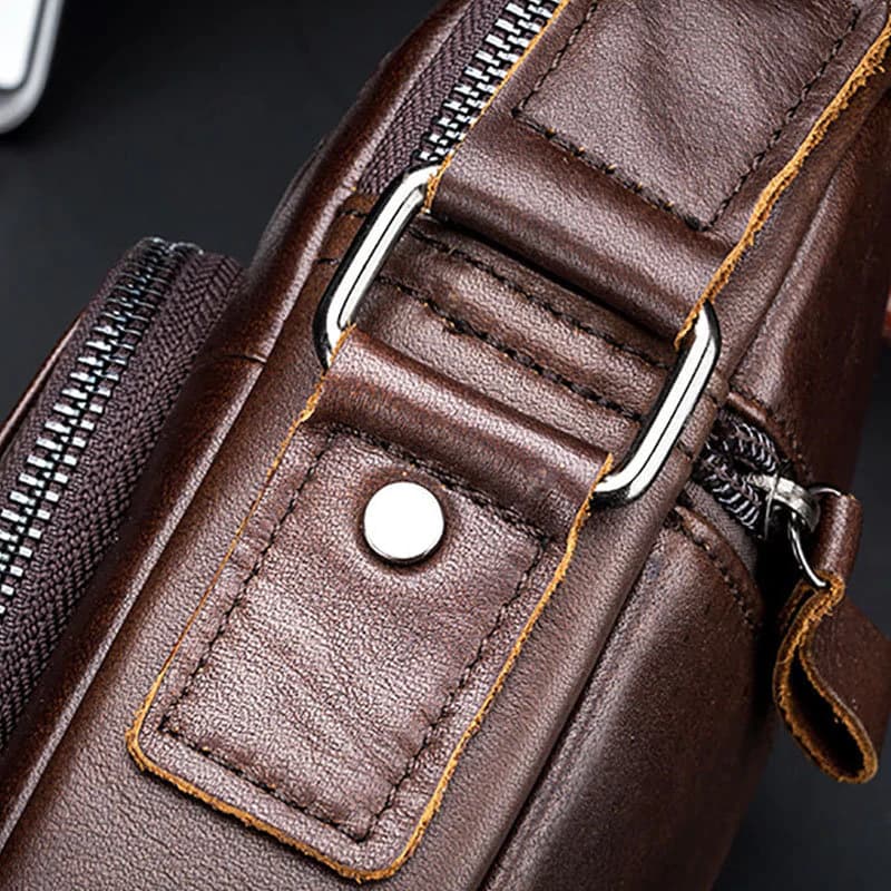 کیف دوشی چرم طبیعی مدل Shoulder Bag 26 | سیلوا چرم — تصویر ۶