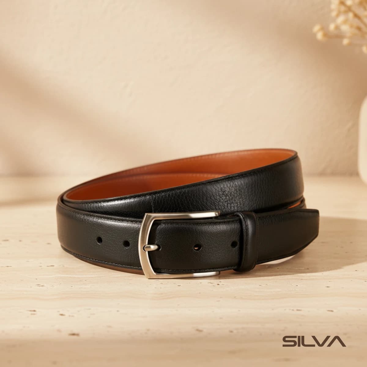کمربند مردانه چرم طبیعی مدل Belt 05 | سیلوا چرم