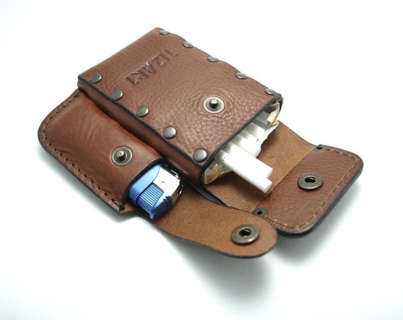 کیف سیگار چرم طبیعی مدل Cigarette Bag 27 | سیلوا چرم — تصویر ۴