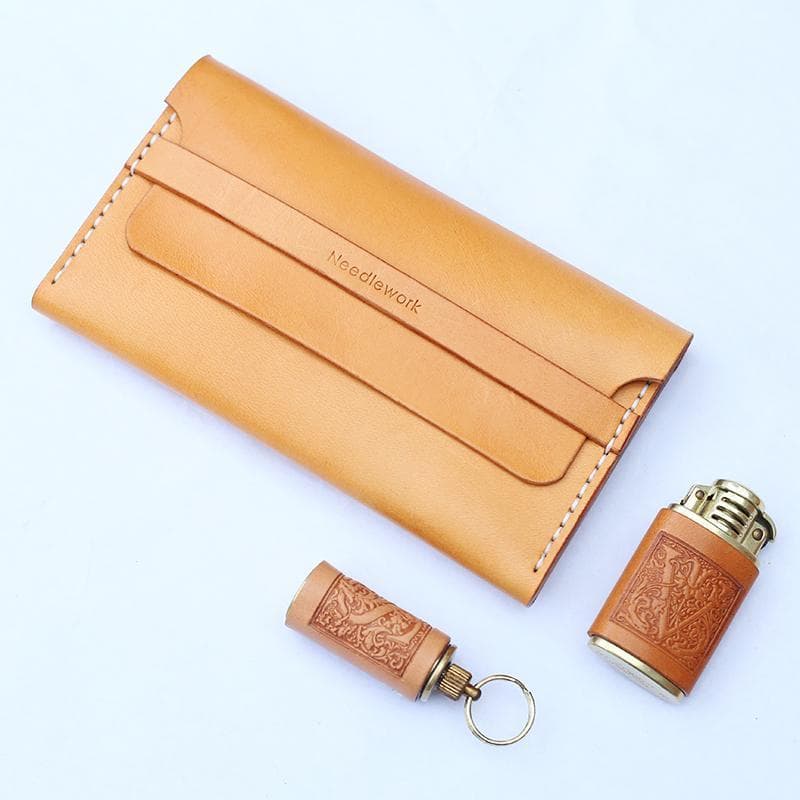 کیف سیگار چرم طبیعی مدل Cigarette Bag 24 | سیلوا چرم — تصویر ۲
