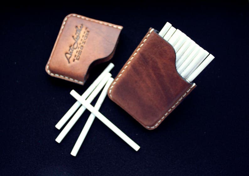 کیف سیگار چرم طبیعی مدل Cigarette Bag 13 | سیلوا چرم