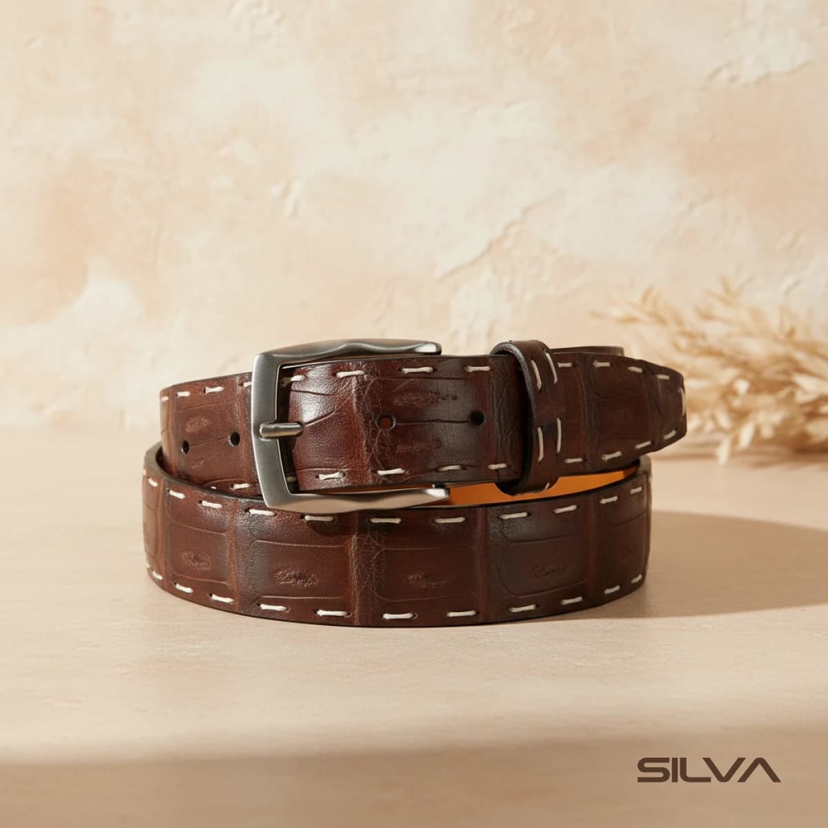 کمربند مردانه چرم طبیعی مدل Belt 02 | سیلوا چرم