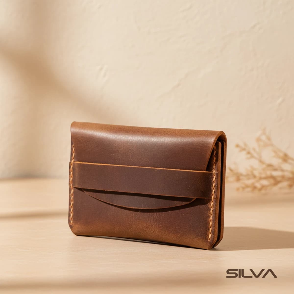 جا کارتی چرم طبیعی مدل Card Holder 30 | سیلوا چرم
