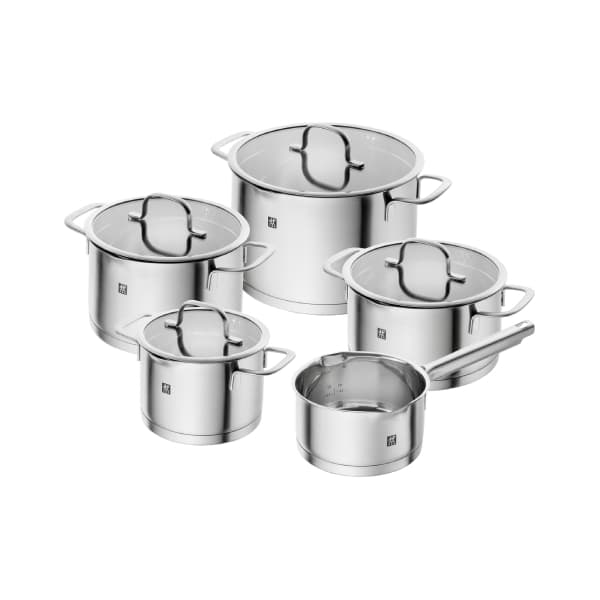 سرویس قابلمه 9 تکه زولینگ مدل تروفلو همراه با شیر جوش ZWILLING TrueFlow