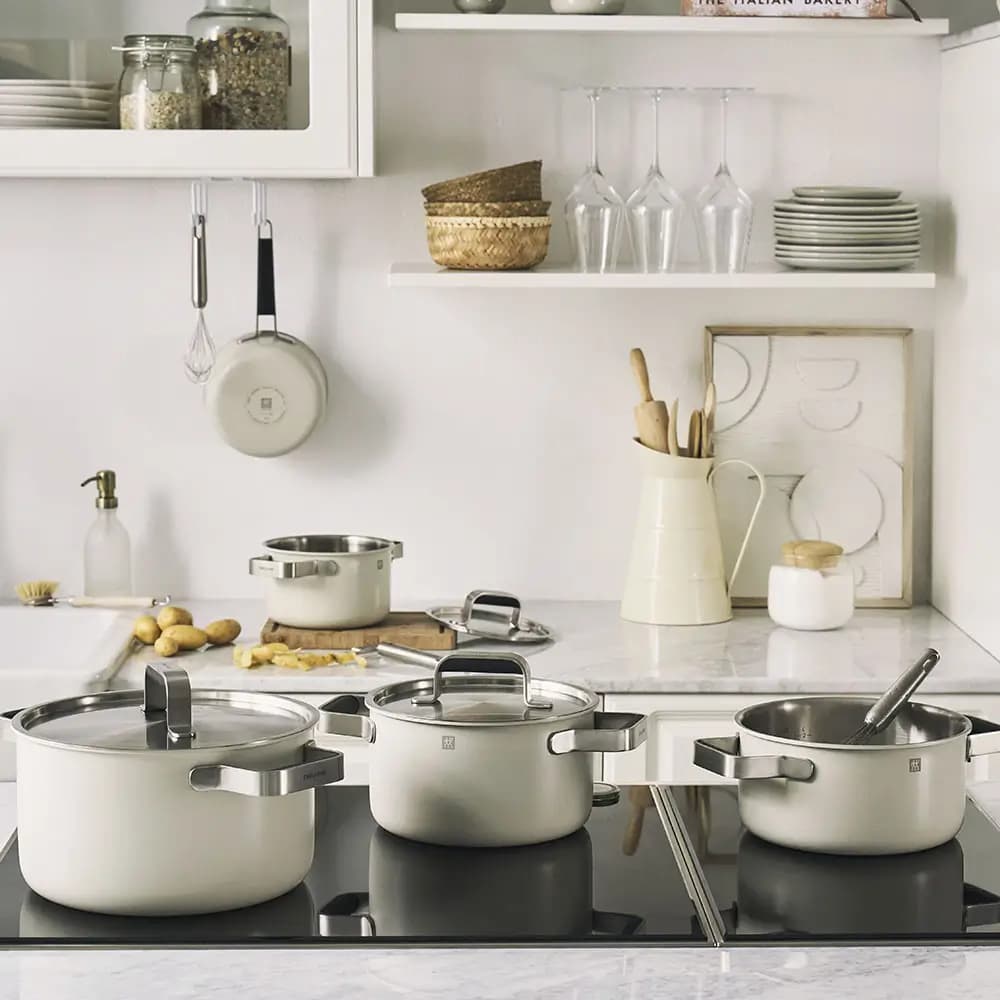 سرویس قابلمه 9 پارچه زولینگ مدل پیور رنگ کرم ZWILLING Pure Cookware — تصویر ۸