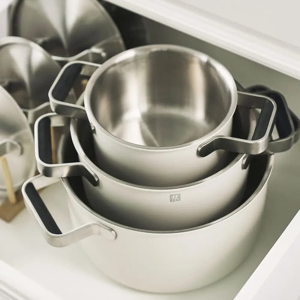 سرویس قابلمه 9 پارچه زولینگ مدل پیور رنگ کرم ZWILLING Pure Cookware — تصویر ۱۰