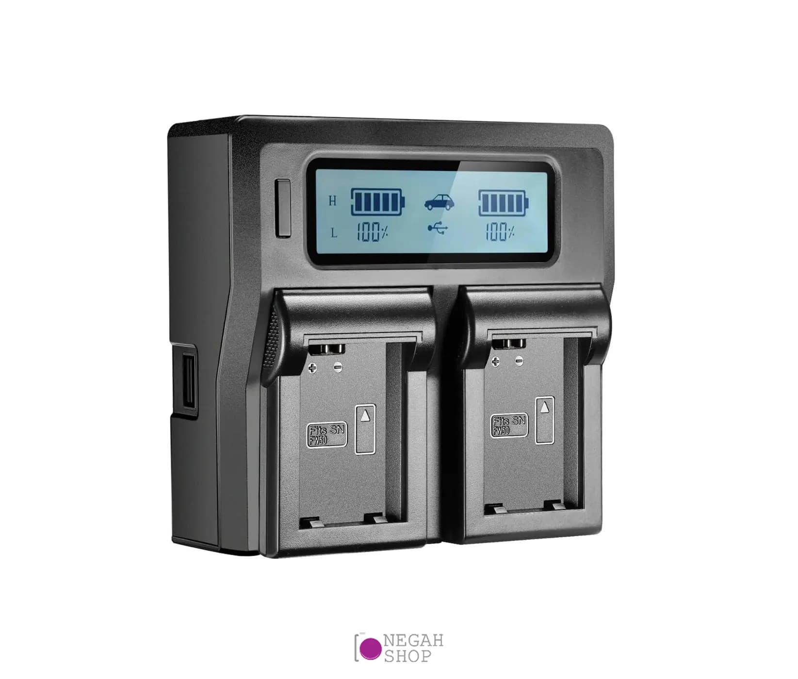 شارژر دوبل باتری NP-FW50 مدل FB-DC-LCD-BP-U60