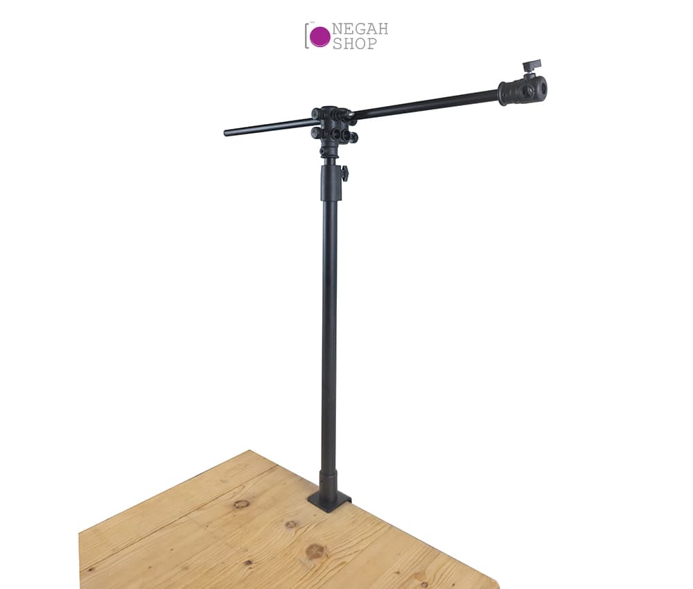 پایه اتصال تجهیزات به میز Zomei D130 به همراه میله افقی 70cm — تصویر ۳