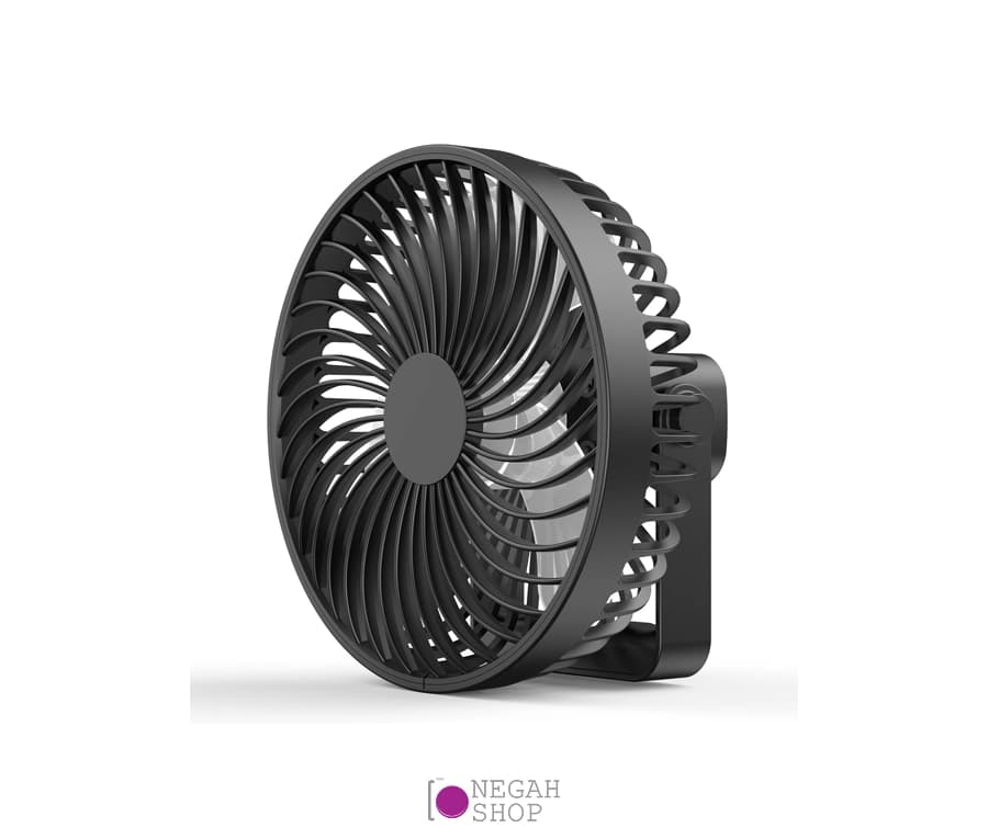 پنکه شارژی HP-F3 به همراه چراغ LED — تصویر ۲