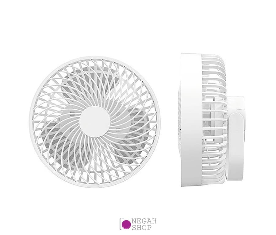 پنکه شارژی HP-F3 به همراه چراغ LED — تصویر ۸