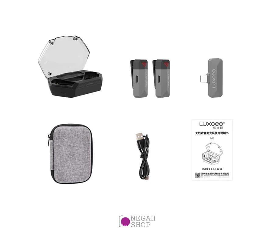 میکروفون بی سیم Luxceo M8 Type C — تصویر ۸