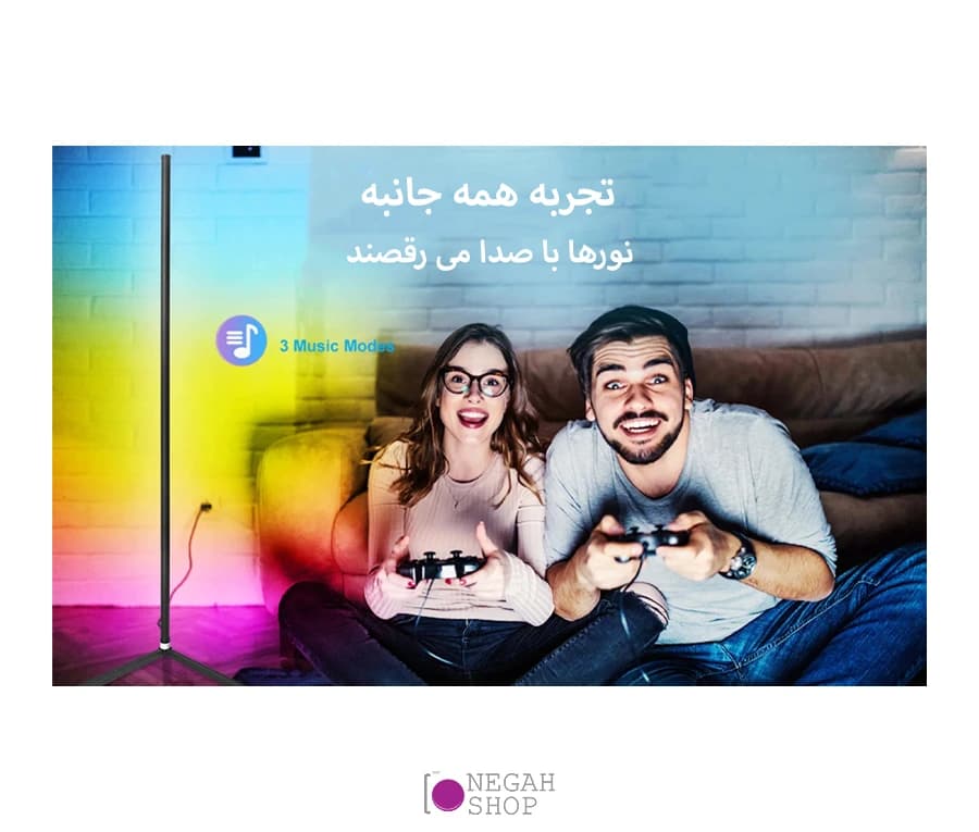 باتوم لایت Luxceo F0102 Corner Light RGB — تصویر ۶
