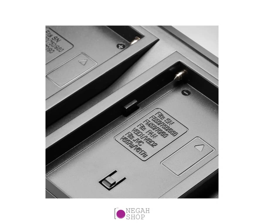 شارژر دوبل Soulmate DC LCD A مناسب باتری F960/970 — تصویر ۴
