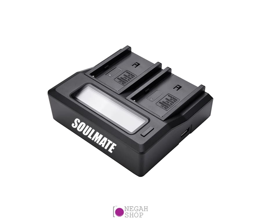 شارژر دوبل Soulmate DC LCD A مناسب باتری F960/970 — تصویر ۶