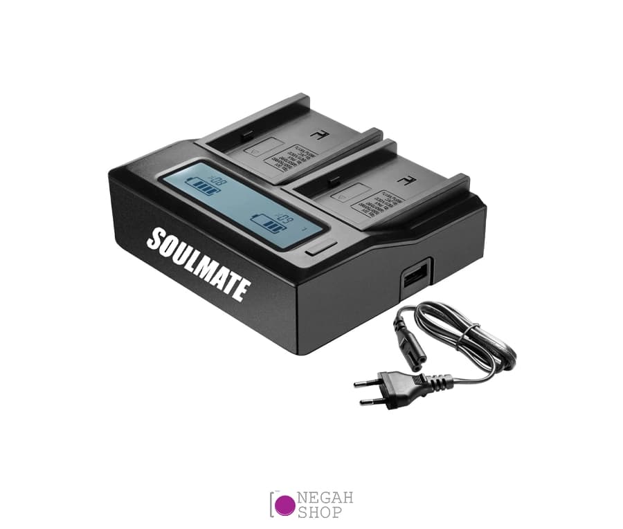 شارژر دوبل Soulmate DC LCD A مناسب باتری F960/970 — تصویر ۷