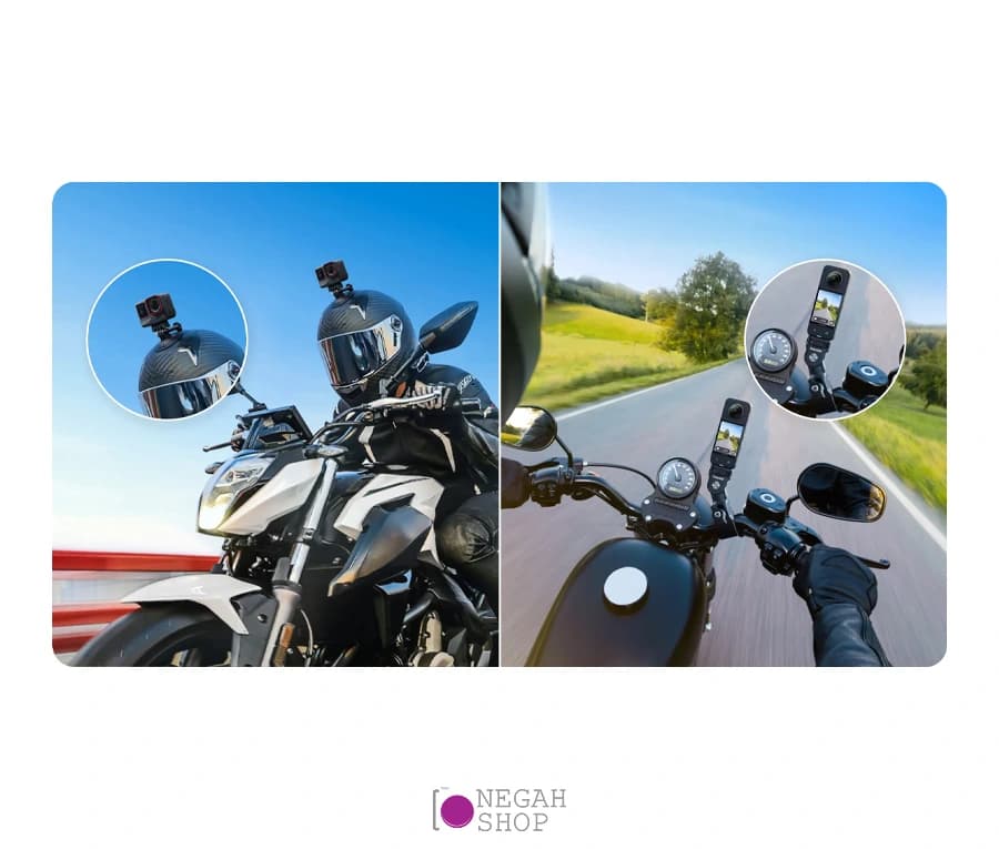 کیت تجهیزات جانبی موتورسیکلت Insta360 — تصویر ۴