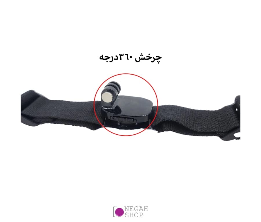 بند اتصال به کلاه 360 درجه Hero H216 مناسب دوربین ورزشی — تصویر ۴