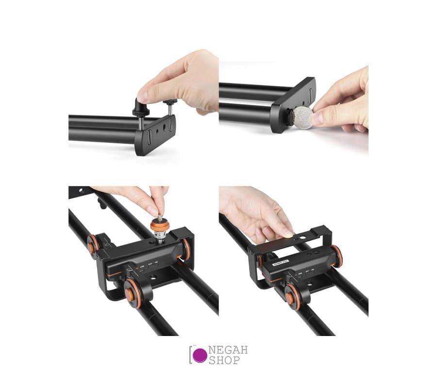 اسلایدر دوربین و موبایل Yelangu L4X-BE 60cm — تصویر ۷