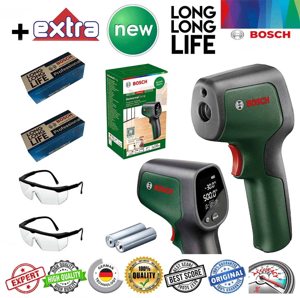 ترمومتر لیزری دیجیتالی بوش مدل Universal Temp 500/-30 — تصویر ۲