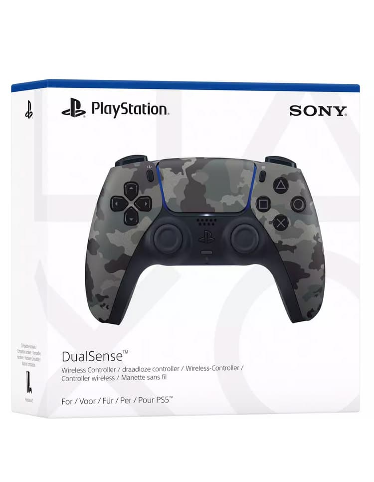 دسته DualSense Grey Camouflage برای PS5 رنگ چریکی — تصویر ۲