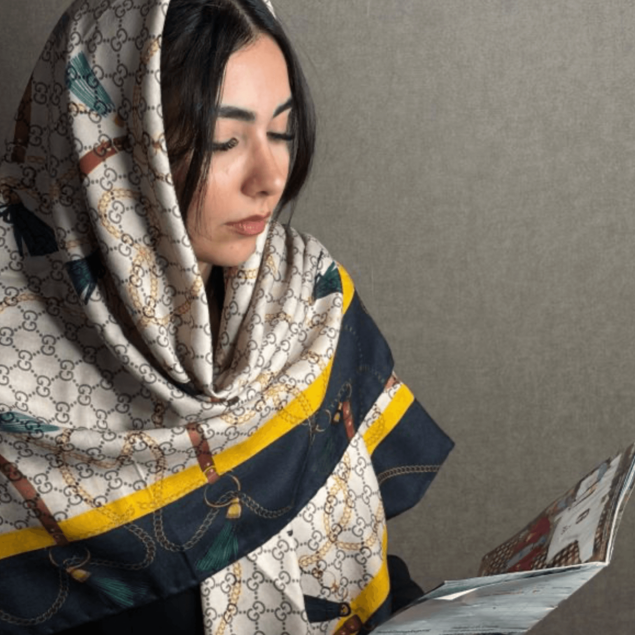 روسری نخی پاییزی کد ۰۱۰۸
