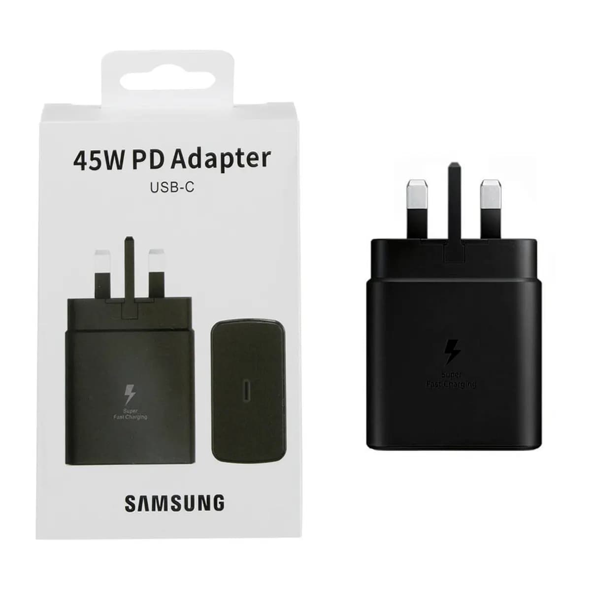 شارژر دیواری تایپ سی 45 واتی سامسونگ غیر اصل با کابل 1 متری Samsung 45W USB-C Travel Adapter Copy