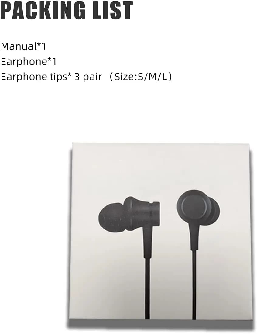 هدفون سیمی شیائومی اصلی Xiaomi Mi in-Ear Headphone HSER02JY — تصویر ۶