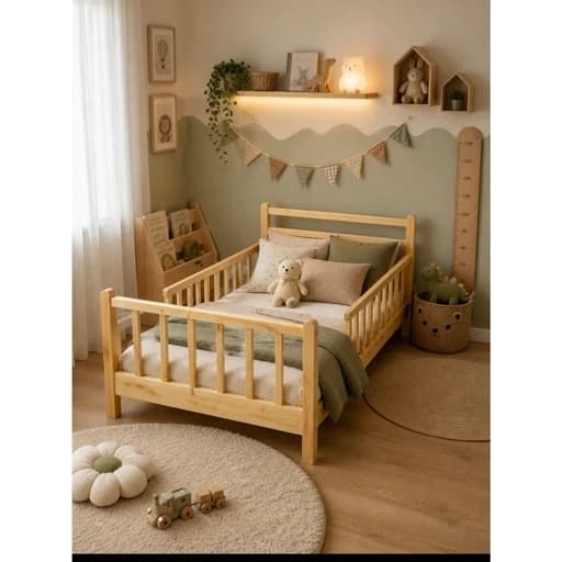 تخت خواب چوبی مونته سوری مبلمان فرنا مدل 1145096