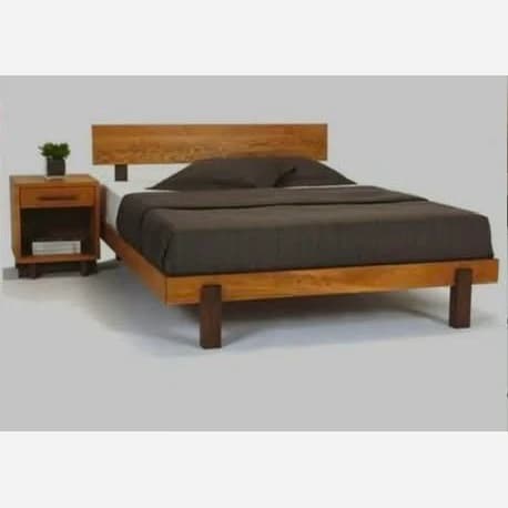 تخت خواب تمام چوب تخت خواب چوبی تخت خواب زیبا تخت خواب مدرن تخت خواب بادوام مبلمان فرنا مدل 1145095