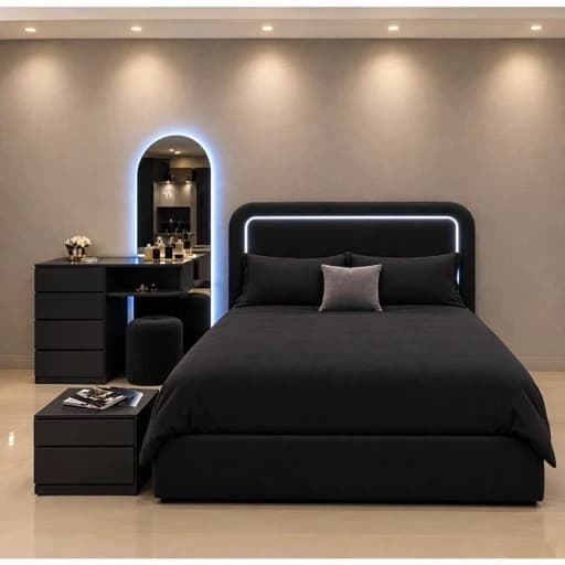 تخت خواب دونفره تدی با رنگ بندی دلخواه مبلمان فرنا مدل 1145079