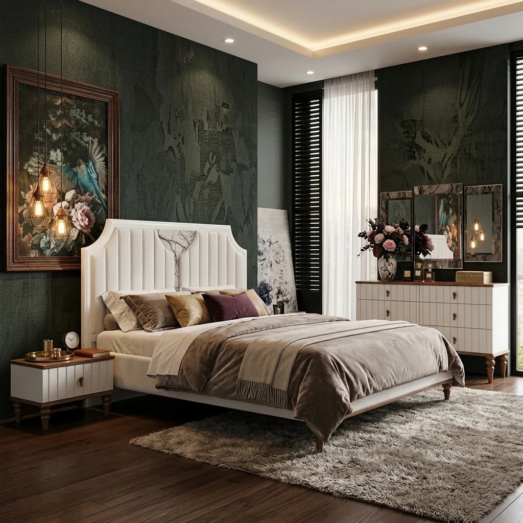 سرویس خواب عروس درسا مبلمان فرنا مدل 1144976