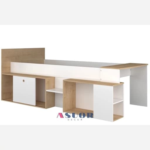 تخت کمجا چند منظوزه 90 در 200 mdf مبلمان فرنا مدل 1144972