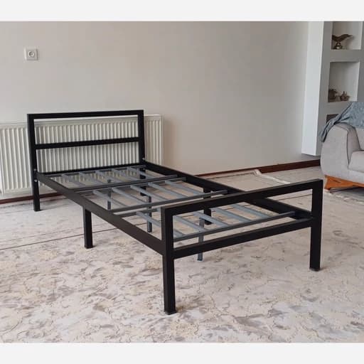 تخت خواب فلزی یک نفره مبلمان فرنا مدل 1144960