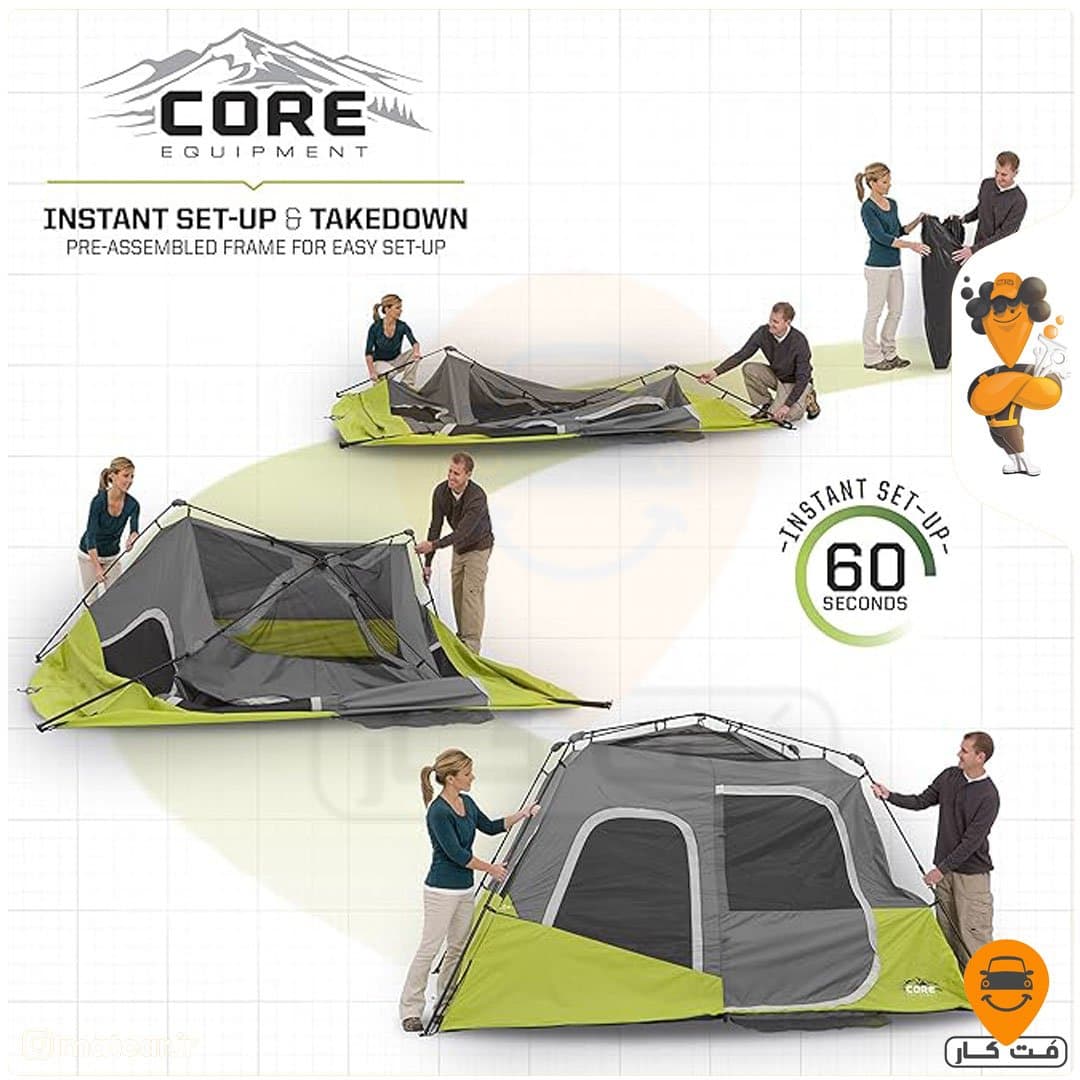 چادر کمپینگ 6 نفره کُر 6 Person Instant Cabin Tent — تصویر ۴
