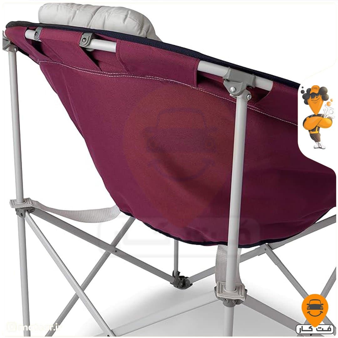 صندلی کمپینگ پددار کُر CORE Oversized Padded Round Chair Red/Silver — تصویر ۴